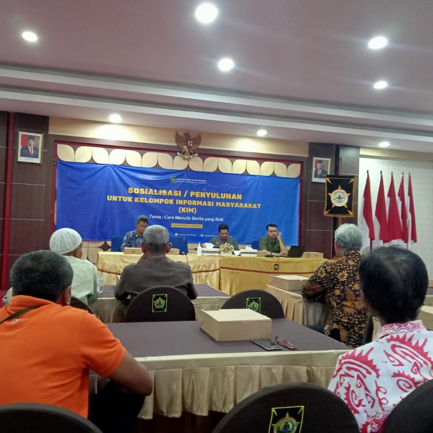 KIM CETHO Hargorejo Ikuti Sosialisasi Penulisan Berita oleh Dinas Kominfo Kulon Progo 
